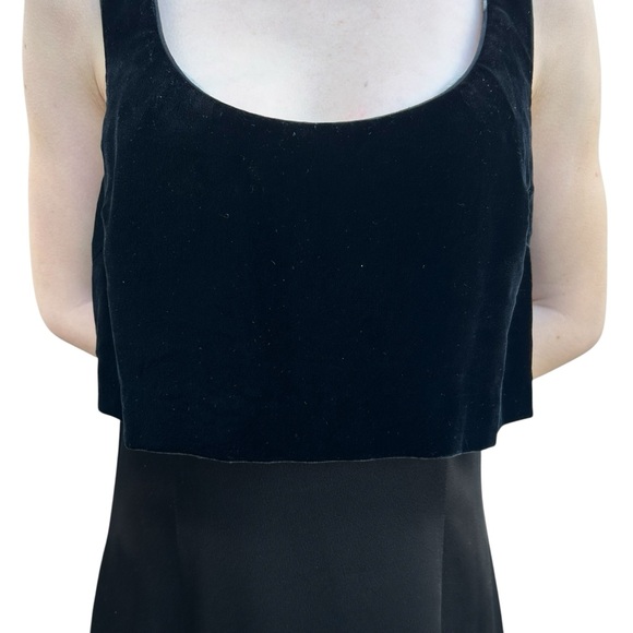 Vintage Nicole Miller Empire Dress Size 2 Velvet Satin Gown Whimsigoth Witchy - Picture 7 of 16